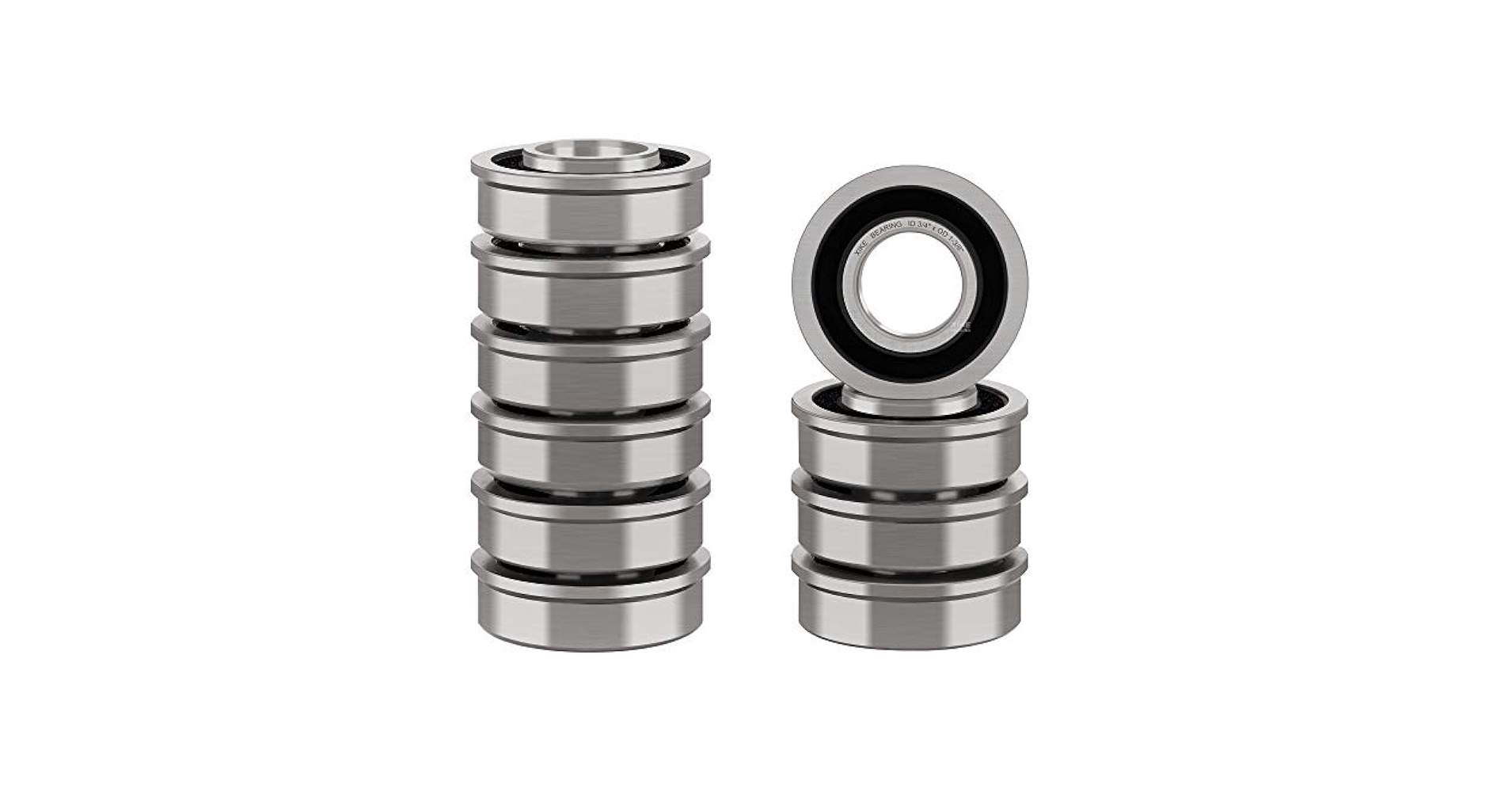 Amazon.com: XiKe 10 Pack Flanged Ball Bearing ID 1/2